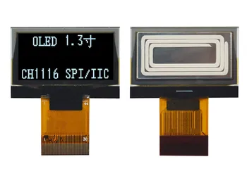 1,3-дюймовый 30-контактный белый OLED-дисплей COG CH1116 Drive IC 128 * 64 SPI/IIC Интерфейс