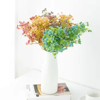 1 Ветка Красивого Экологически чистого имитационного цветка Без полива Декоративный имитационный букет 