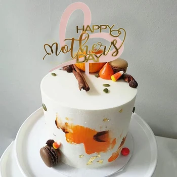1 шт., красные сердечки, топперы для торта на День рождения мамы, топпер для торта на День матери для мамы, украшения для торта на День матери