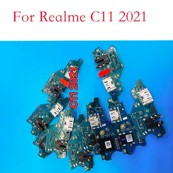 1 шт. Плата для зарядки с USB-портом для Realme C11 2021 Для Realme C20 Для Realme C25 USB-порт для зарядки док-станции Гибкий кабель Запасные Части