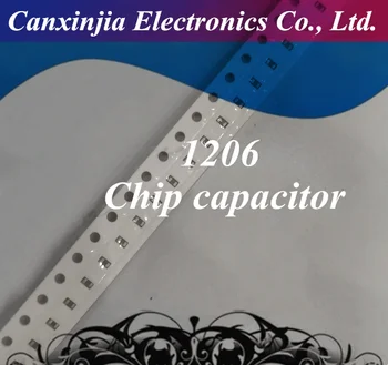 100шт 100NF 1PF 50V 1206 1pF ~ 100uF SMD Толстопленочный Чип Многослойный Керамический конденсатор