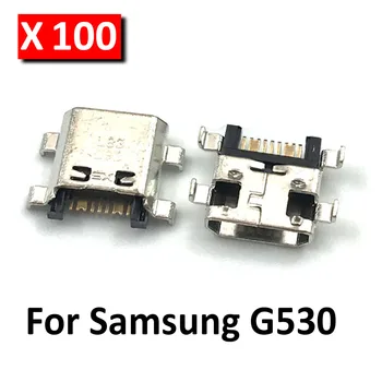 100шт Новый разъем Micro USB Разъем для зарядки Samsung Galaxy Grand Prime G530