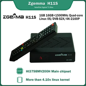 2023 1ШТ Спутниковый Ресивер Zgemma H11S 4K UHD 2160P с системой DVB-S2X Linux IPTV Box HDMI 2,0 USB2.0 Спутниковое Цифровое ТЕЛЕВИДЕНИЕ Box