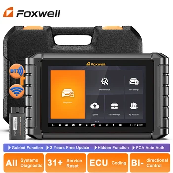 2023 Автомобильный сканер Foxwell NT1009 OBD2 Инструменты для механической мастерской Активный Тест кодирования ECU Профессиональный инструмент диагностики автомобиля
