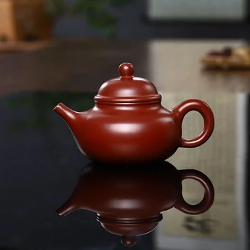 260 МЛ чайник из Исинской фиолетовой глины ручной работы, чайный горшок из чистой необработанной руды, традиционная чайная посуда Dahongpao ручной работы, высококачественный чайник с фильтром