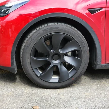 4ШТ Колпачок ступицы колеса для автомобиля Tesla Model Y Performance Замена 19-дюймового защитного покрытия Полная ступица Автомобильные Внешние аксессуары