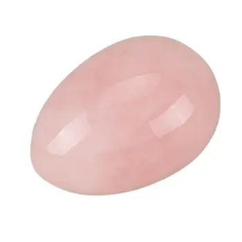 50 *35 мм Необработанные яйца Йони из розового кварца, Нефритовое яйцо для женщин, Тренажер Кегеля для подтягивания мышц влагалища, Массажный мяч для стенок