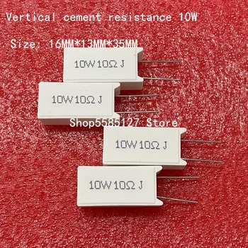 5ШТ 10 Вт Вертикальное сопротивление цемента 0,1 ~ 300 К Ом 5% 0,1R 0,22R 0,33R 0,47R 0,5R 1R 10RJ 100R 150R 1K 2K 10K Керамический резистор