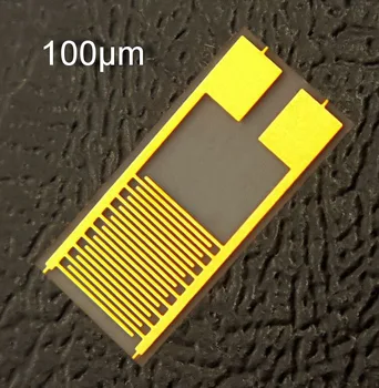 5шт 100 мкм гибкий раздвоенный пальцевой электрод емкостный массив исследовательский эксперимент интеллектуальный носимый сенсорный чип PET