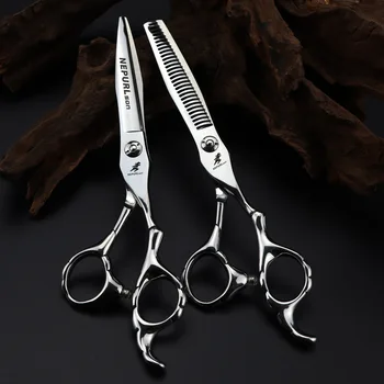 6,0-дюймовые профессиональные парикмахерские ножницы для переодевания оленьего рога, парикмахерские инструменты для стрижки, филировочные ножницы, парикмахерские ланцетные ножницы