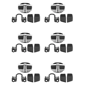 6 Комплектов Стабилизатора дверей TRD, Защелки для защиты дверных замков, Стопорные крышки для Toyota Land Cruiser LC200 Alphard Vellfire