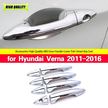 ABS Хромированная Накладка Дверной Ручки Для Hyundai Solaris Verna i25 Accent Grand Avega 2011 2012 2013 2014 2015 2016 Автомобильный стайлинг
