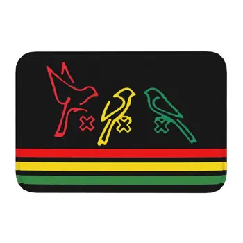 Ajax Bob Marley, Напольная дверь, Ванна, Кухонные коврики, Противоскользящие, Уличные, Амстердам, 3 Птички, Коврик для входа в гараж, Ковер