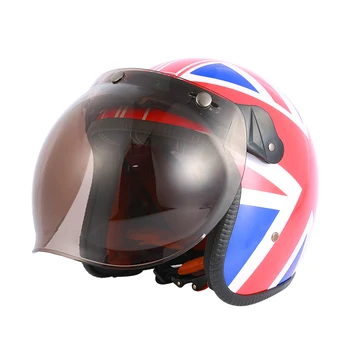 BLD Модный мотоциклетный реактивный шлем для мотокросса с открытым лицом 3/4, защитное снаряжение для мотокросса, теплая шапка унисекс