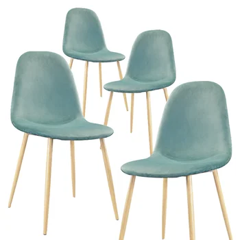 Ining Chair Set of 4 \ Современный Обеденный Кухонный Стул Середины века с Бархатной Обивкой для Кухни