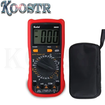 Kaisi Высокоточный ЖК-цифровой мультиметр с автоматическим диапазоном, Таблица емкости, Портативный Домашний амперметр, тестер
