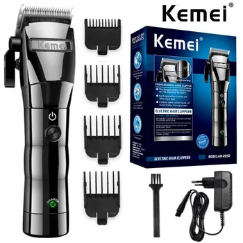 Kemei KM-2850 Машинка для стрижки волос Профессиональная электрическая машинка для стрижки волос Парикмахерская мужская машинка для стрижки волос с USB-аккумулятором для мужчин