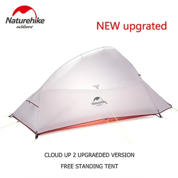Naturehike Cloud Up Серия 123 Модернизированная Походная Палатка Водонепроницаемая Походная Палатка На Открытом Воздухе 20D 210T Нейлоновая Походная Палатка С Бесплатным Ковриком