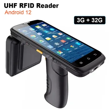 RUGLINE Android 12 Прочный 2D 1D сканер штрих-кода MTK Восьмиядерный 3G + 32G 4G Lte WiFi Сборщик данных Ручной считыватель UHF R2000 RFID