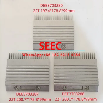 SEEC 10ШТ Гребенчатый сегмент эскалатора DEE3703280 DEE3703287 DEE3703288 Используется для выпуска эскалатора E3X 1.6 L = 200.7 ММ/197.4 ММ ECO GSE