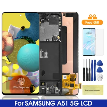 Super AMOLED Экран Для Samsung Galaxy A51 5G ЖК-дисплей С Сенсорным Экраном Digitizer Запчасти Для Samsung A516 SM-A516F SM-A516F/DSN