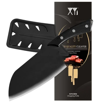 XYJ Full Tang Тесак Из Нержавеющей Стали Deba Knife Мясницкий Нож с Защитой Лезвия Кухонный Нож Шеф-Повара для Мяса, Овощей, Рыбы