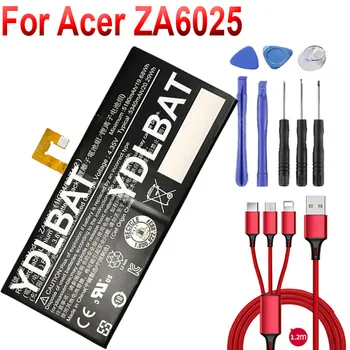 ZA6025 5340 мАч Аккумулятор для планшета Acer Iconia One 10 B3-A10 B3-A10-K3BF Аккумулятор высокой емкости + USB-кабель + набор инструментов