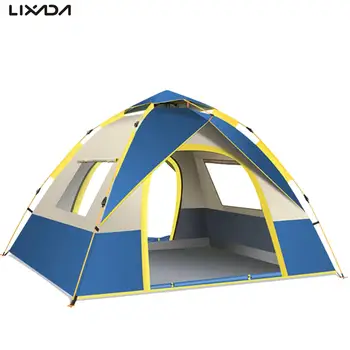 Автоматическая всплывающая палатка для кемпинга с защитой от ультрафиолета, наружная палатка, солнцезащитный козырек для 1-2 человек / 3-4 человек, пеший туризм, Пляжный отдых.