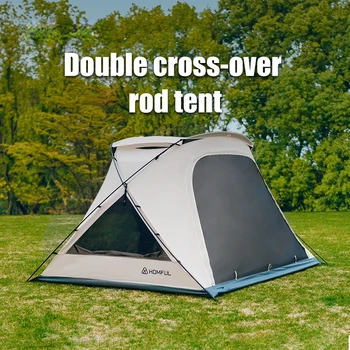 Автоматическая палатка на открытом воздухе для 2 ~ 3 человек, пляжный быстрораскрывающийся кемпинг, двойные непромокаемые палатки для кемпинга, одна спальня