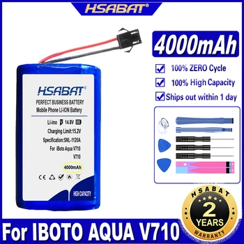 Аккумулятор HSABAT V710 4000 мАч для iBoto Aqua V710 для iBoto Aqua V715B Аккумуляторные батареи Робота-Пылесоса
