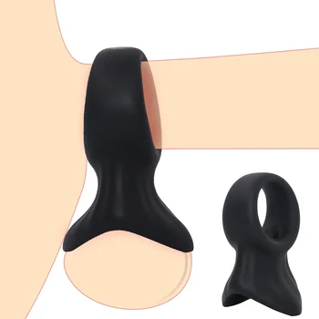 БДСМ Мягкое Силиконовое Фиксирующее кольцо для спермы Мужское кольцо для пениса Секс-игрушки для мужчин Бондаж Фетиш Фиксирующее Яйцо Фиксирующее Яйцо Кольцо Игры для взрослых