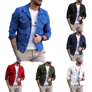 Вельветовая куртка в корейском стиле, осенняя мужская куртка 2023, Джинсовая повседневная одежда, мужские весенние топы, мужская куртка, куртки, мужская одежда