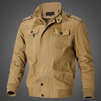 Военная грузовая куртка, мужская весенне-осенняя хлопковая ветровка, пальто пилота, Армейские мужские куртки-бомберы, Грузовая летная куртка, одежда