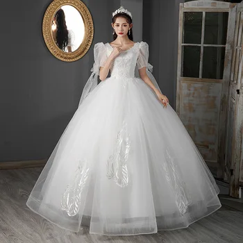 Главное Свадебное Платье Mori Style 2023 New Little Bride Super Fairy Starry Sky с открытыми плечами Dream Длиной до пола East96.ru F92