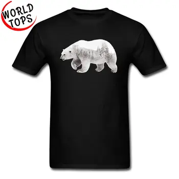 Дешевая футболка в европейском стиле в простом стиле, 100% хлопок, футболки с принтом Белого медведя Iceberg Starvation, круглый вырез, толстовка высшего качества