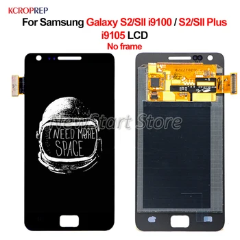 Для Samsung Galaxy S2 SII i9100 SII S2 Plus i9105 ЖК-дисплей С Сенсорным Экраном Дигитайзер В сборе 4,3 