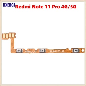 Замена Гибкого Кабеля Боковой Кнопки Для Xiaomi Redmi Note 11 Pro 4G/5G Включение-Выключение Питания Переключатель Громкости Гибкий Кабель Запчасти Для Ремонта