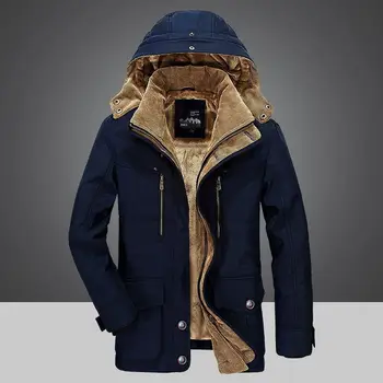 Зимняя мужская пуховая куртка -20 градусов, мужская куртка на белом утином пуху с капюшоном, уличная толстая теплая зимняя куртка с подкладкой, куртка размера Оверсайз M-4XL