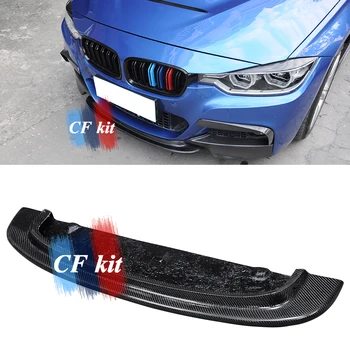 Комплект CF для BMW F30 Передняя губа, бампер из настоящего углеродного волокна, Спойлер для губ, Стайлинг спортивного автомобиля M