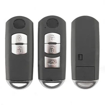 Корпус смарт-ключа для Mazda Summit 2 с 3 кнопками, заготовки для автомобильных ключей, сменный чехол с лезвием Smart Insert для ключей