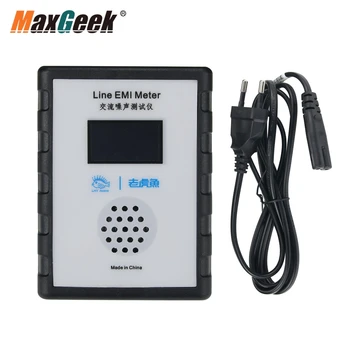 Линейный измеритель электромагнитных помех Maxgeek 10 кГц-10 МГц, сетевой анализатор шума, измеритель электромагнитных помех с OLED-дисплеем