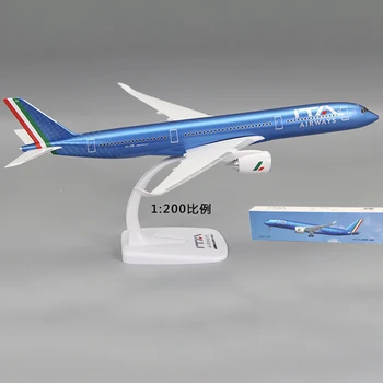 Масштаб 1/200 A350 A350-900 Италия Самолет авиакомпании ITA Пластиковая сборка из АБС-пластика, модель самолета, модель игрушки для коллекции