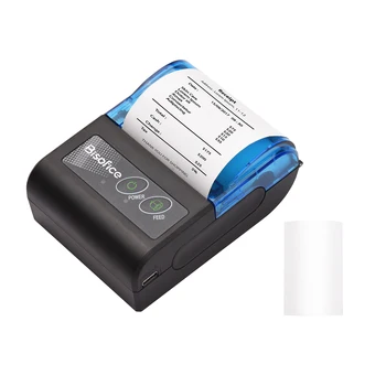 Мини-термопринтер, 2-дюймовый беспроводной USB-принтер для квитанций, счетов и билетов с 58-миллиметровой печатной бумагой для ресторанов и розничной торговли