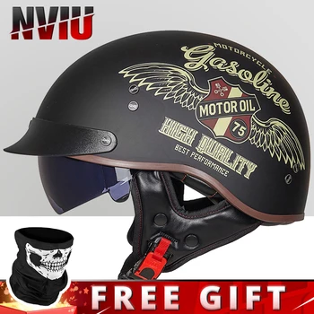 Мотоциклетный шлем GXT Four Seasons, ретро-шлем для мотокросса, Сертификация DOT Casco, Аксессуары для мотоциклов, Мото Шлем