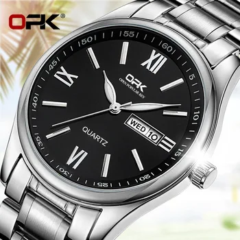 Мужские кварцевые часы с двойным календарем от бренда OPK, хит продаж
