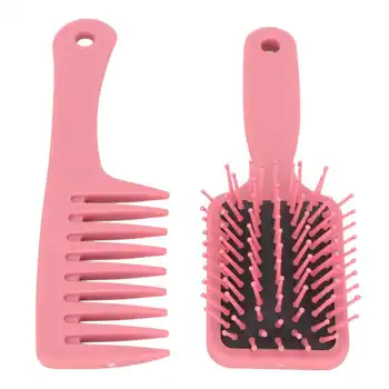 Набор гребней с широкими зубьями, портативный легкий набор щеток для укладки волос, сухой и влажный для дома для женщин