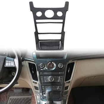 Накладка на кнопки приборной панели центрального управления автомобиля Запасные Части для Cadillac CTS 2008-2013 ABS из углеродного волокна