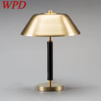 Настольная лампа WPD Nordic со светодиодной подсветкой, современные винтажные простые прикроватные золотые настольные лампы для домашнего декора гостиной спальни