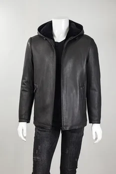 новое высококачественное пальто 2023 года от настоящего люксового бренда real shipping. Куртка из оленьей кожи толщиной 0,8 мм.Пальто со съемной подкладкой из плотной шерсти.Мужская зимняя меховая куртка