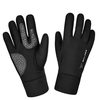 Новые лыжные перчатки для занятий спортом на открытом воздухе, эластичные зимние перчатки, мужские и женские, с сенсорным экраном на весь палец, ветрозащитные нескользящие теплые рукавицы
